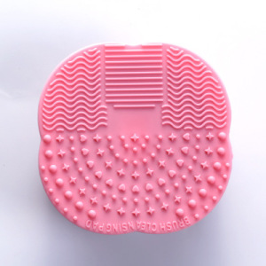 Hot sale silicone makeup brush cleaner mat beauty makeup clean tools makeup brush silicone cleaner