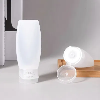 Hotel White Plastic Flip Shampoo Bottle