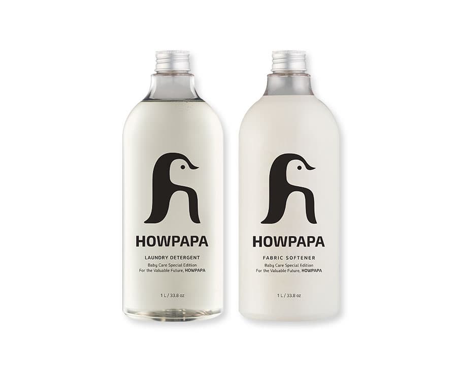 HOWPAPA Baby Detergent & Fabric Softener 1L Set 