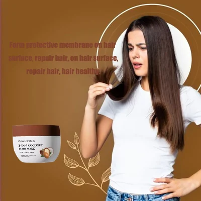 Keratin Hair Treatment Mask Collagen Argan Coconut Oil Hair Mask