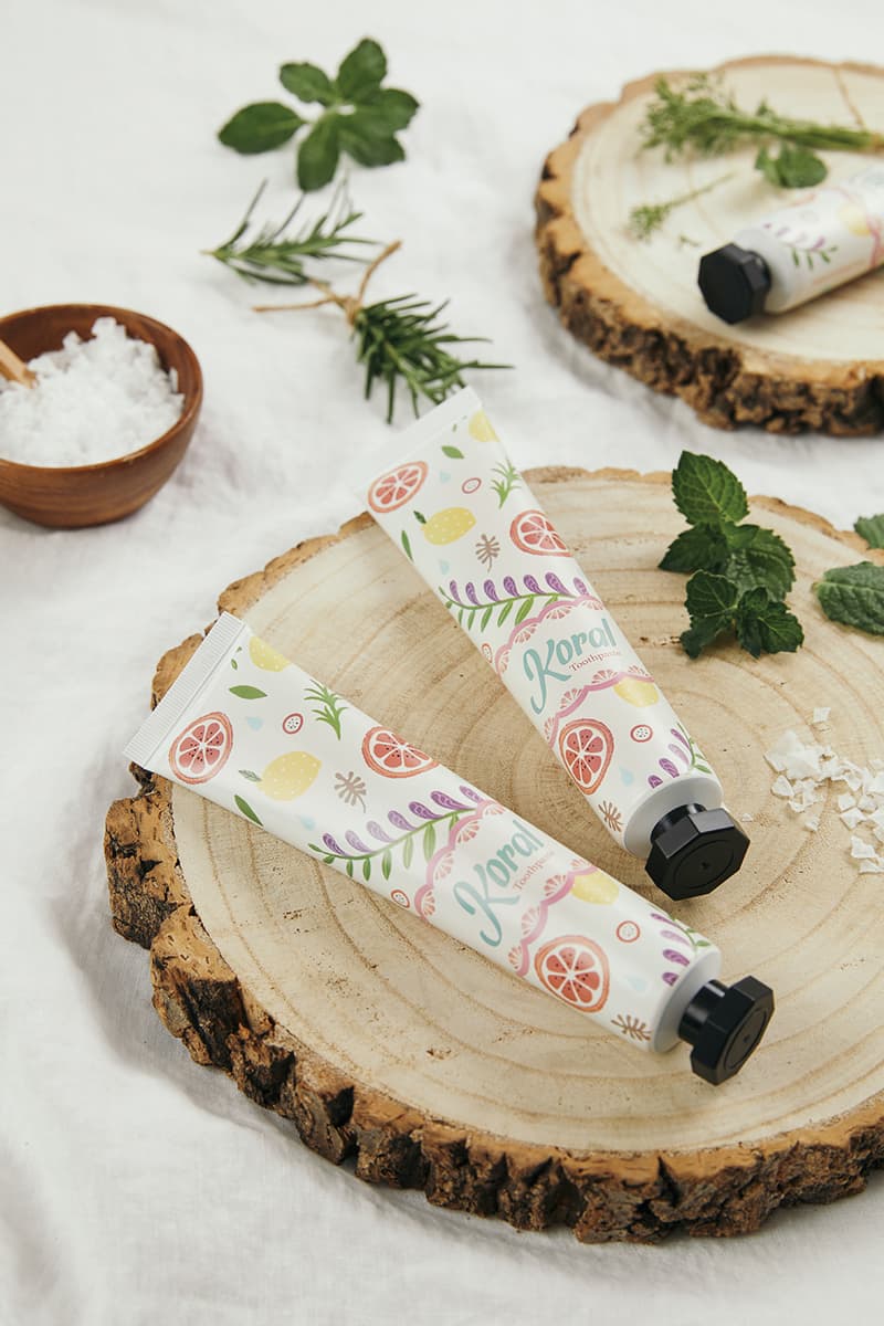 Koral Natural Toothpaste with Vitamin B C and Folic Acid