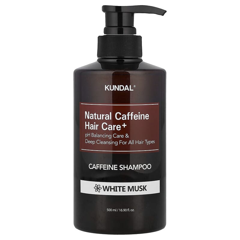 (KUNDAL) Caffeine Shampoo [White Musk] 500ml