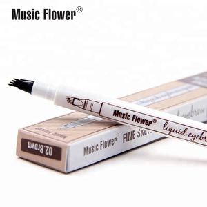 Liquid Eyebrow Pencil Waterproof with 4 Micro Fork Tip Simulate Raw Eyebrows waterproof fork tip eyebrow tattoo pen