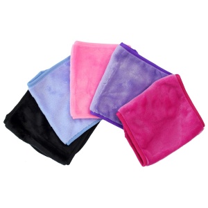 Microfiber cloth square makeup remover face towel