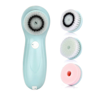 Mini Electric Silicone Face Brush Massager Cepillo Facial Beautiful Silicone Facial Cleansing Brush