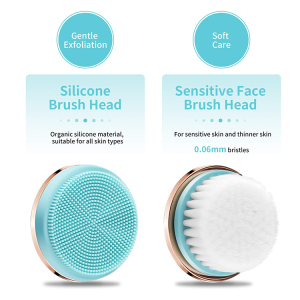 Multifunctional  Sonic Silicone Facial Cleansing Brush Manufacturers dual action facial cleansing brush