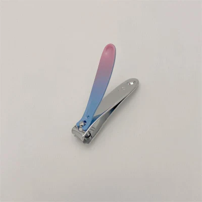 Nails Suppliers Salon Big Toe Nail Clippers Cutter with Gradient Painting Handle