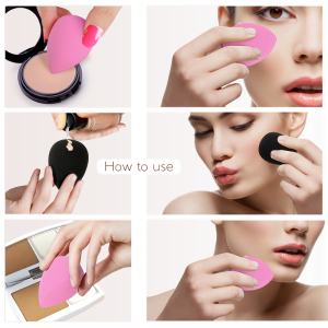 Natural Foundation Makeup Sponge Wholesale Teardrop Private Label Makeup Sponge Blender