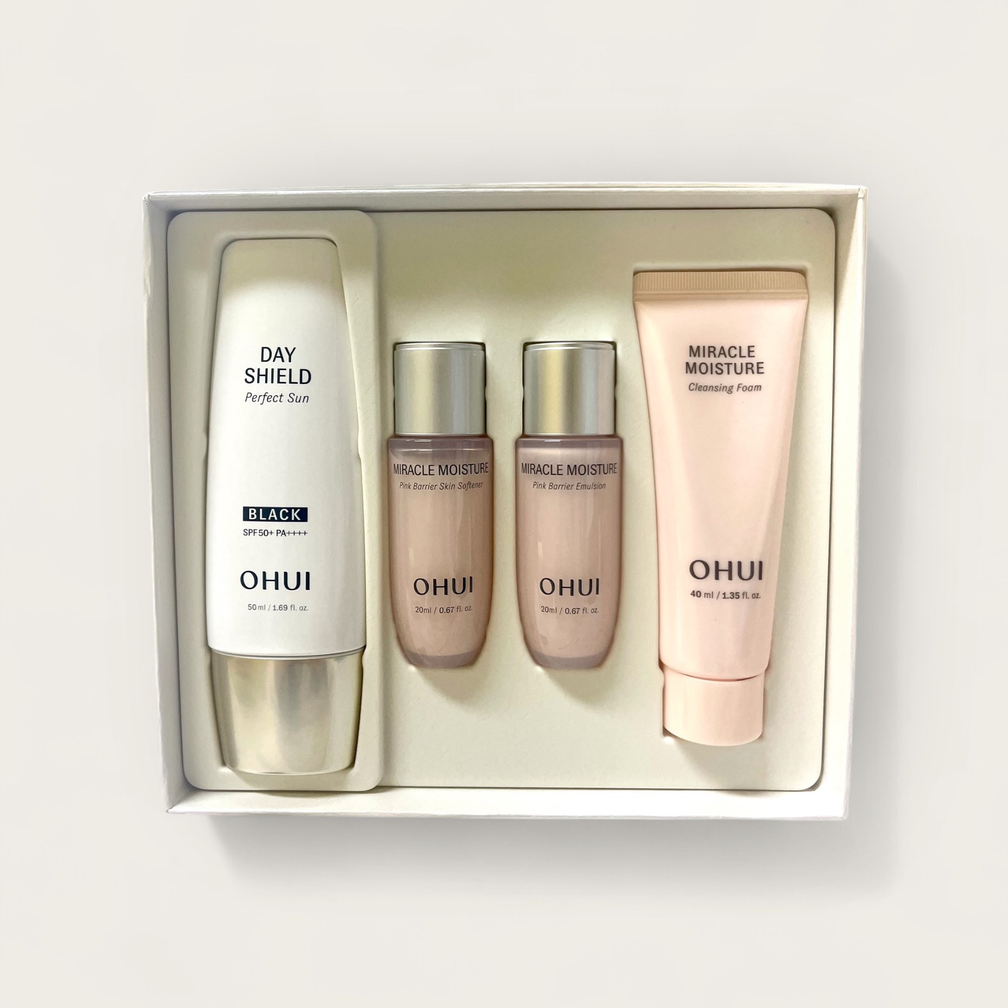 OHUI Sunscreen, Skin Care Day SHIELD Perfect Sun Black Special Set 