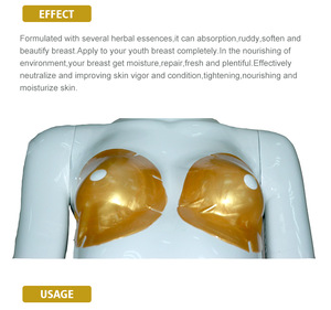 Professional skin care formula gel anti-aging custom firming masks white lifting gold collagen crystal breast mask