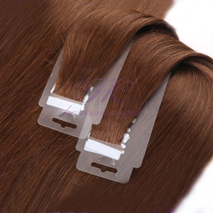 Remy Russian human hair materials brown color tape on hair extension
