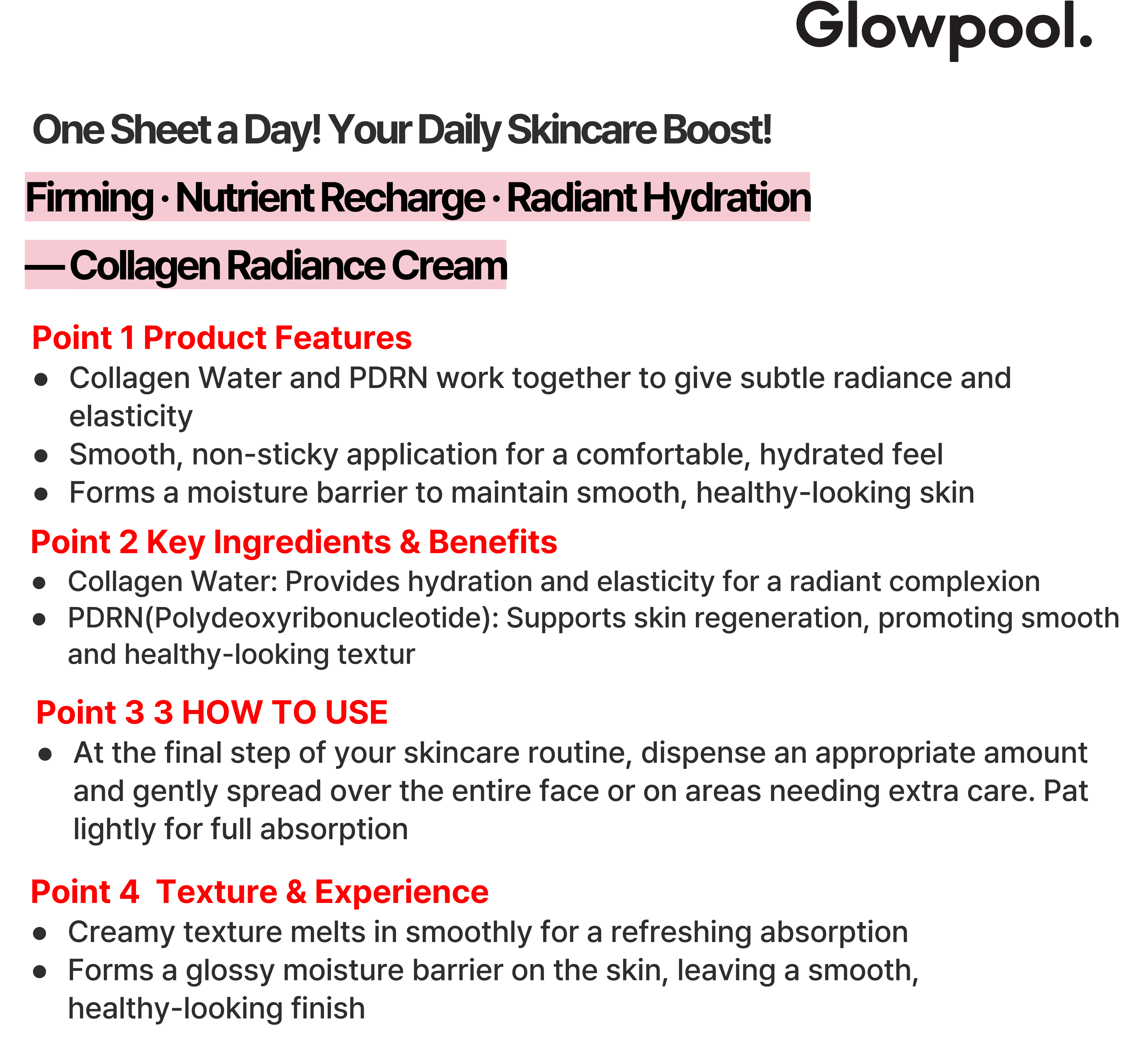 [Skin Care] Collagen PDRN Radiance Cream