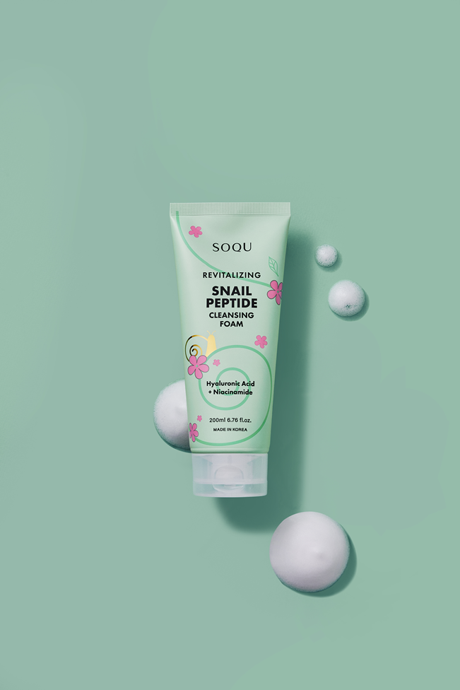 SOQU REVITALIZING SNAIL PEPTIDE Lines(Cream, Serum, Toner, Mask, Essence, Eye Cream, Cleanser)