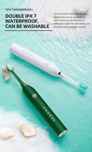 Ultra Whitening Electric Toothbrush 2 DuPont Brush Heads & Travel Case Included - 38400 strokes/min & Wireless Charging