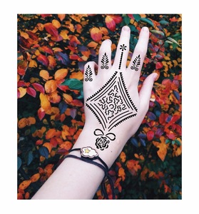 Wholesale best selling reusable henna stencil tattoo stickers for body art
