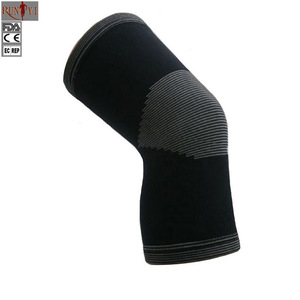 Wholesale Breathable Elastic Bamboo Charcoal Cotton Kneepad Knee Sleeve Support for Sports Safety