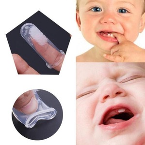 Wholesale new finger design disposable infant Baby Oral Dental Hygiene Soft silicone baby finger toothbrush
