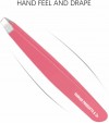 Stainless Steel Slant Tip Tweezers Professional Eyebrow & Eyelash Tweezers for Your Daily Beauty Routine ( Red )