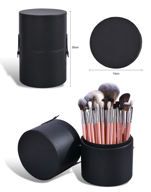 Luxury Custom Logo Vegan Face Makeup Brush Set with Pink Silver Wood Handle Synthetic Hair Concealer Ready