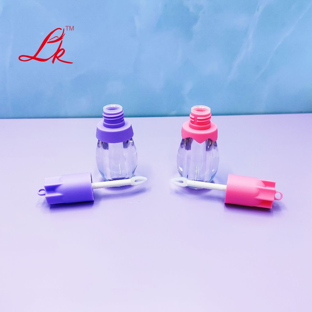 Cute Custom Kids Children Lip Gloss Wholesale Packaging Clear Bottle Plastic Empty Lipgloss Tubes