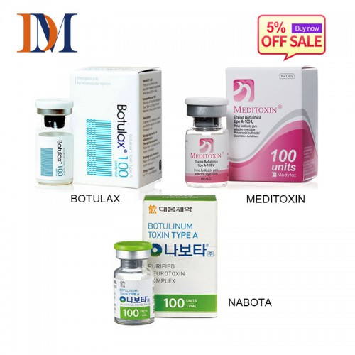 Slimming body forehead anti wrinkles Botulinum toxin type A Botulax 100u 200u Meditoxin Nabota Botox