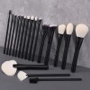 Wholesale 18-Piece Essential Makeup Brushes Manufacturer High-End Vegan Beauty Tool Kit with PU Leather Bag for OEMODM Private Label