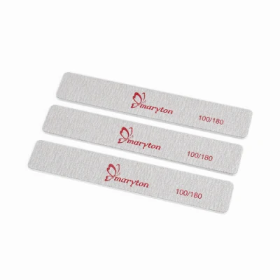 100/180 Grits Nail File Professional Double Sided Plastic Emery Board