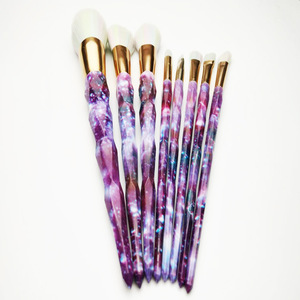 2018 fashion crystal style makeup brushes diamond glitter beauty tool kits