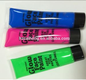 2018 new UV GLOW FLUORESCENT NEON FACE BODY PAINT,TRANSPARENT BOTTLE PARTY FACE PAINT CH-215