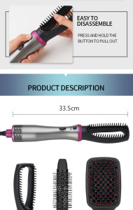 2021 NEW  constant temperature 1000w hair dryer styler and volumize 5 in 1 hot air brush