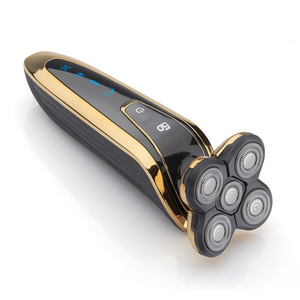 3 Colors 5D Waterproof Rechargeable Mens Electric Shaver Razor Electric Shavers for Men with Sit 5 Blades 3W