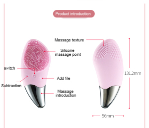 4 Style USB Electric sonic facial cleansing brush IPX7 Grade Waterproof Silicone spin facial brush