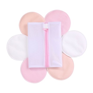 4.7*4.7 inch Washable Organic bamboo Ventilation nursing pads,bra pads with laundry bag