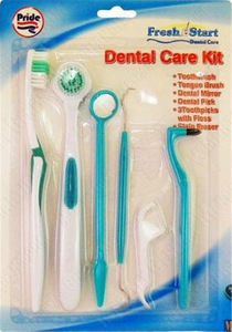 8pcs Dental Cleaning Kit Various Dental Care Products for Oral Hygiene