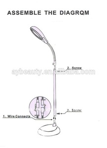 AYJ-A407(CE) Popular in Russia led light magnifying lamp) led light magnifying lamp for nail art