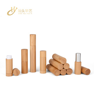 Bamboo Lipstick Tube Lip Balm Container