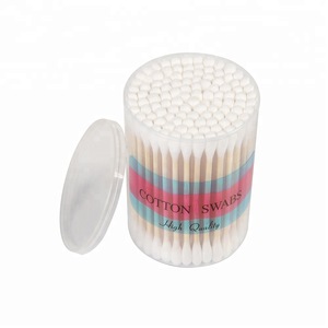 Bamboo stick cotton swab/Bamboo cotton bud in PP box /Manufacturer with CE FDA approved