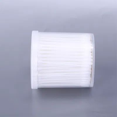 Basic Customization Hot Sell Double Head Cotton Swab Plastic Ear Cleaning Cotton Bud