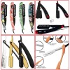 Black disposable straight shaving barber razor half blade use cheap price