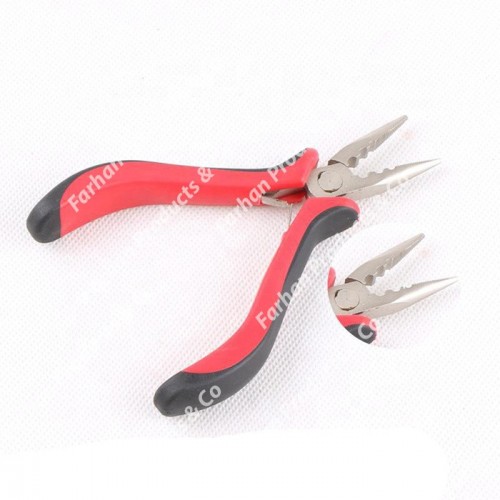 Black red Color Hair Extension Pliers with 3 holes for micro rings