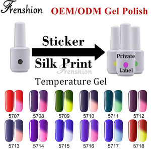 China factory soak off thermal cold Temperature change uv pro Gel Nail Polish lacquer supplies