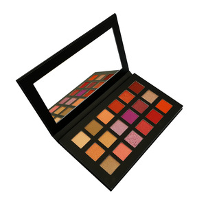 Cosmetics grade increditable richer and vibrant easy colored cardboard 18 makeup eye shadow