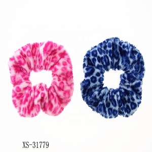 Cotton Beads Wholesale Women Hair Elastic Custom Velvet Bath Scrunchie