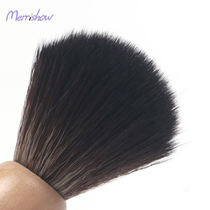 Custom Logo Travel Portable Black Hair 20 mm Wooden Facial Barber Shaving Razor Brushes Beard Brush