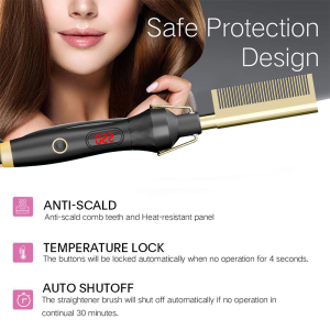 Customized Digital Hair Straightener Tools Straightening 500 Degrees Drop Shipping Hot Comb