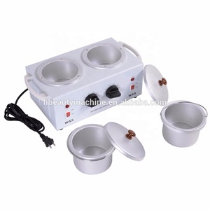 Double aluminum pot wax heater/ towel warmer for beauty salon used