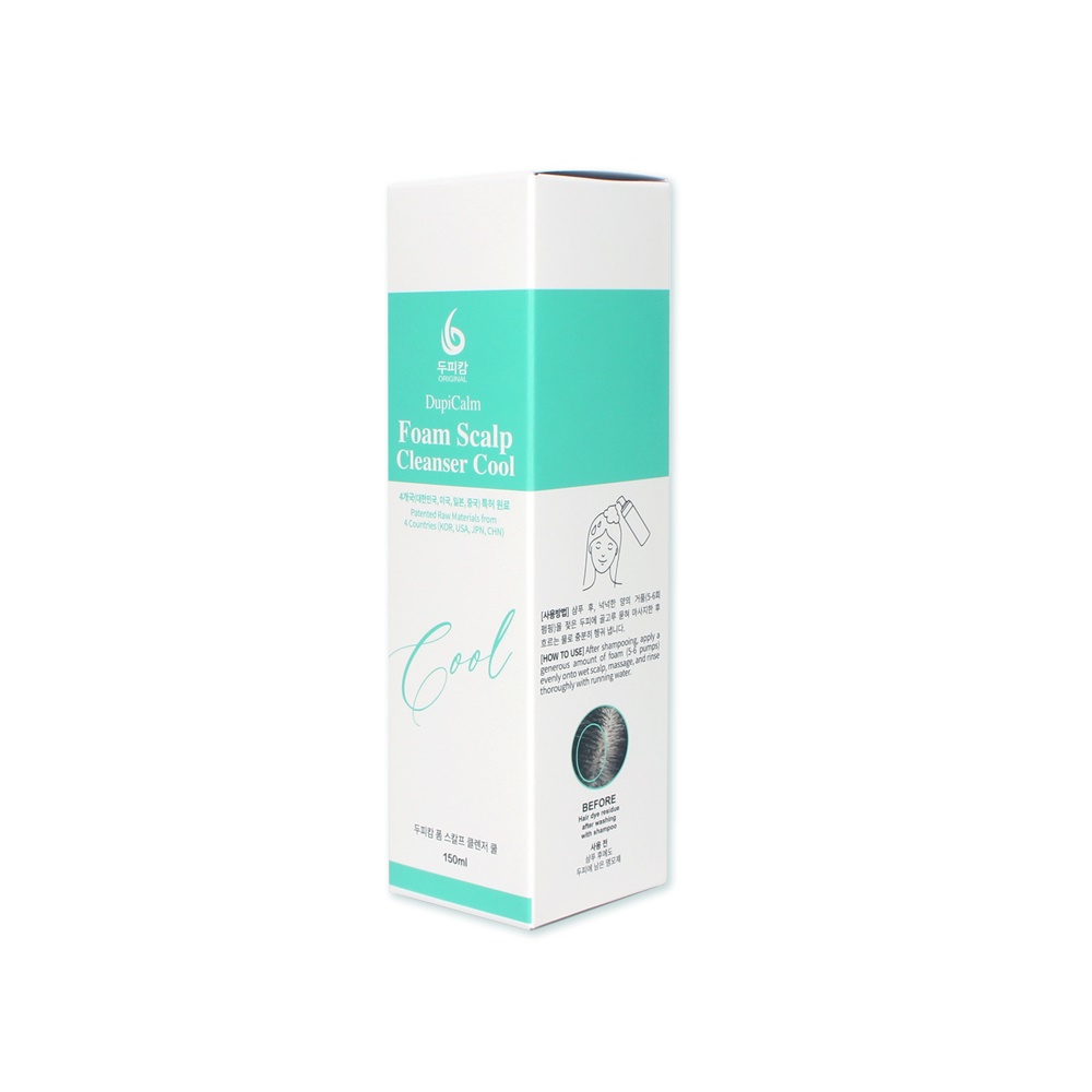 DupiCalm Foam Scalp Cleanser Cool  150 mL (5 FL OZ, 200 pumps) For General Scalp