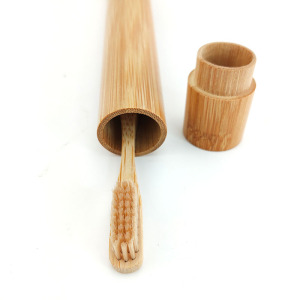 Eco-friendly Biodegradable Tooth Brush Customized Logo Replaceable Heads Bamboo Toothbrush