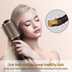 Electric Hot Comb 1200W Cepillo Para Cabello Hair Straightener Curler Peigne Electrique Hairstyle Curling One Step Hair Dryer