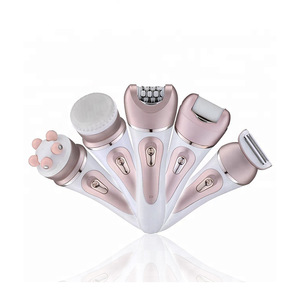 Electric Ladies Washable Hair Removal Trimmer 5 in 1 Epilator With Callus Remover